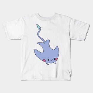 Funny Stingray, Cute Stingray, Kawaii Stingray Kids T-Shirt